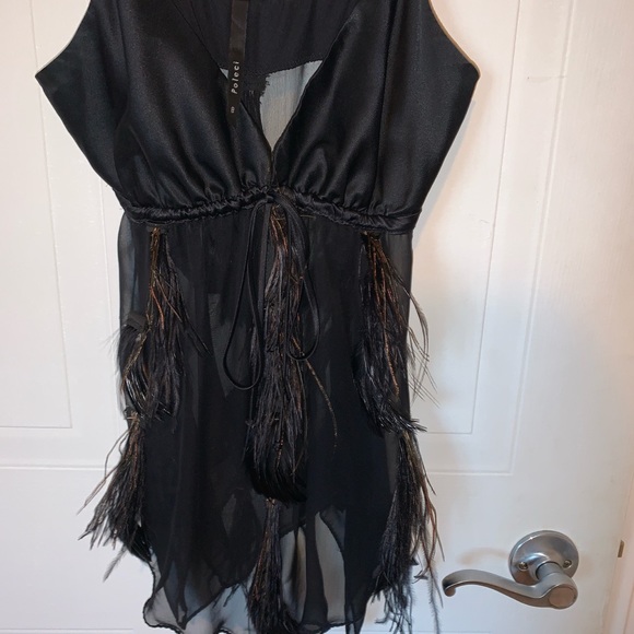 Poleci sexy babydoll with feathers 🪶 new (size 8) - Picture 6 of 6